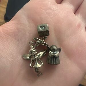 Pandora Silver Angel & Bell Disney Charm Pendant & Christian Charm